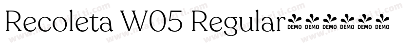 Recoleta W05 Regular字体转换